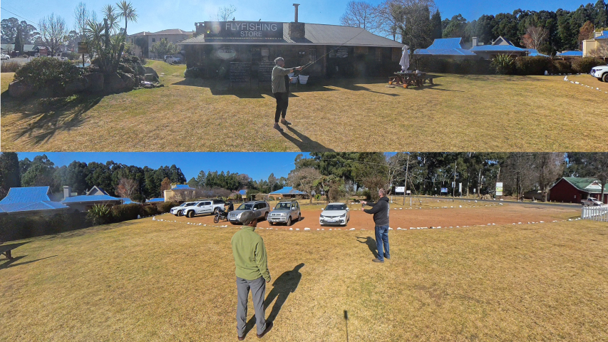 Fly fishing lesson
